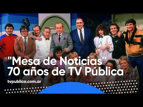 Cuenta regresiva para los 70 años de Televisión Pública Argentina: recordamos Mesa de Noticias