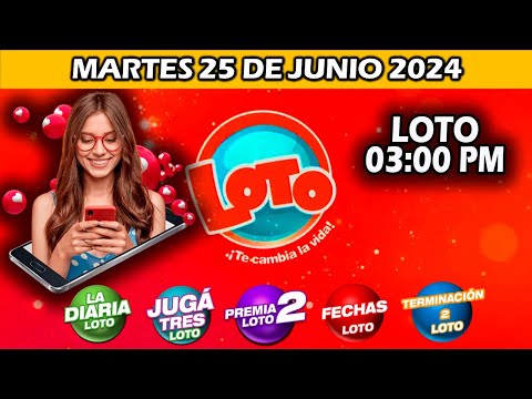 DIARIA 03 PM SORTEO LOTO NICARAGUA | hoy MARTES 25 de junio de 2024 | LOTO DIARIA LOTO FECHAS