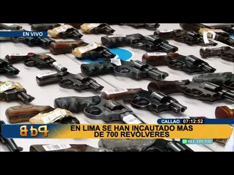 Sucamec presenta 1 200 armas incautadas en los últimos meses