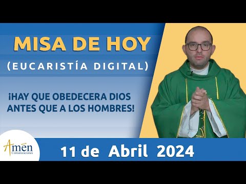 Misa de Hoy Jueves 11 Abril 2024 l Padre Carlos Yepes | Eucaristía Digital