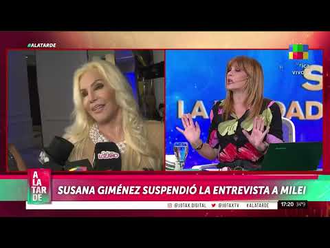 Susana Giménez suspendió la entrevista a Javier Milei: todos los detalles del por qué