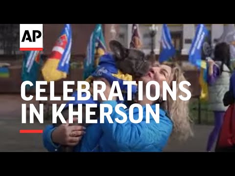 Celebrations in Kherson, Ukraine to mark one year since city retaken from Russian forces