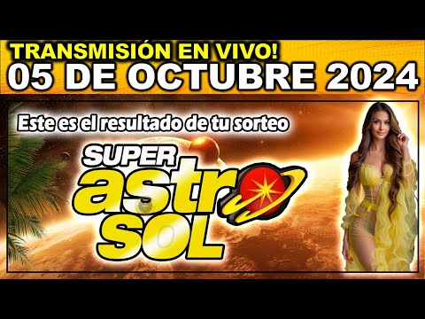 ASTRO SOL: Resultado del ASTRO SOL del SÁBADO 05 de octubre de 2024.