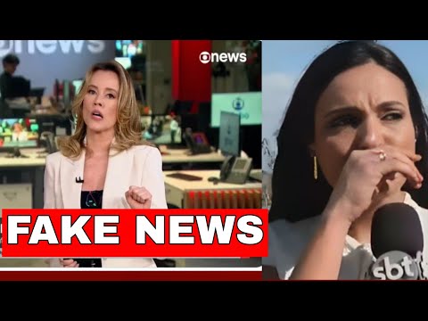 Márcia Dantas chora ao vivo no SBT após acusação de fake news feita pela Globo