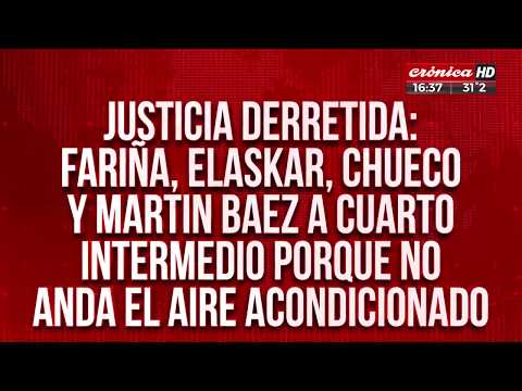 Por falta de aire acondicionado, suspendieron la audiencia de Fariña y Martín Báez