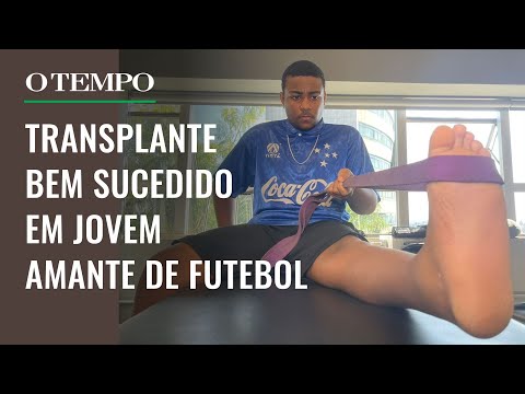 Transplante de tornozelo inédito no Brasil renova os sonhos de jovem amante de futebol em Minas