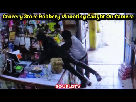 Jamaica Chinese Grocery Store Robbery Caught on Camera