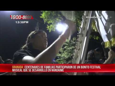 Nandaime: Familias participaron de bonito festival navideño - Nicaragua