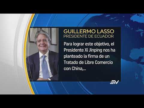 Guillermo Lasso habló con el presidente chino, Xi Jinping, vía telefónica