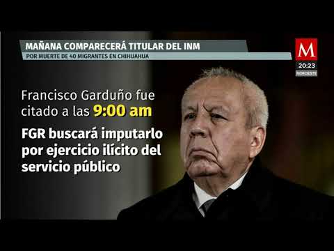 Mañana comparecerá Francisco Garduño, titular del INM