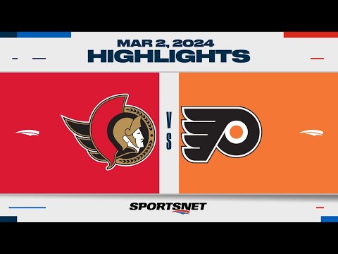 NHL Highlights | Flyers vs. Senators  - March 2, 2024