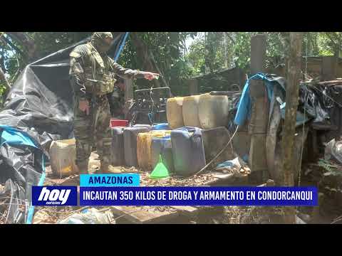 Amazonas: Incautan 350 kilos de droga y armamento en Condorcanqui