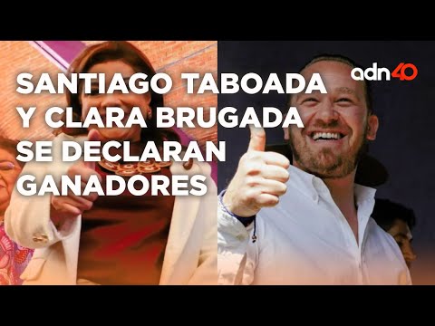 Santiago Taboada y Clara Brugada se declaran ganadores a la Jefatura de Gobierno de la CDMX