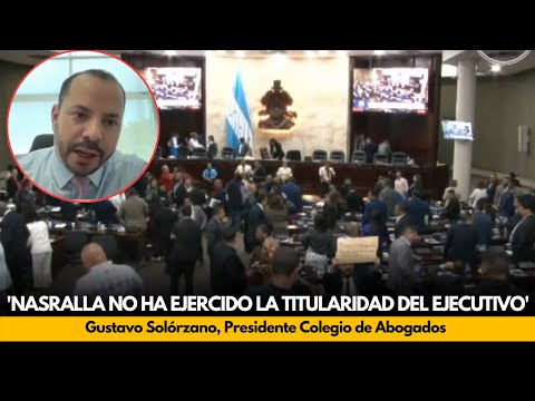 'Nasralla no ha ejercido la titularidad del ejecutivo':Gustavo Solórzano