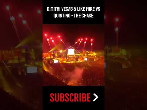 Dimitri Vegas & Like Mike vs. Quintino - The Chase | Tomorrowland Shirts Up 🔥👕 | DVLM | EDM #shorts