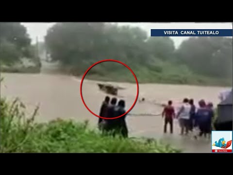 Fuertes lluvias inundan México Oaxaca y Chiapas bajo el agua por Onda Tropical 29 y Nicholas