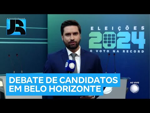 Candidatos mais bem colocados para Prefeitura de Belo Horizonte (MG) participam do debate na RECORD