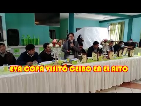 EVA COPA LLEGÓ A LAS INSTALACIONES DE LA FABRICA DE CHOCOL4TES CEIBO EN EL ALTO..