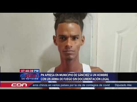 PN apresa en municipio de Sánchez a un hombre con un arma de fuego sin documentación legal