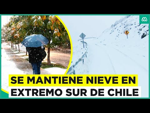 Se mantiene nieve en extremo sur de Chile: Bajas temperaturas en regiones del país