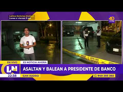 San Isidro: asaltan y balean a presidente del Banco Santander