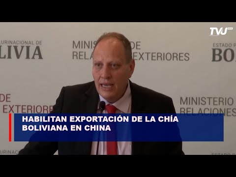 Viceministro de Relaciones Exteriores habilitan la exportación de la chía boliviana en China