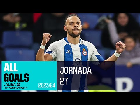 TODOS LOS GOLES de la JORNADA 27 2023/24 LALIGA Hypermotion