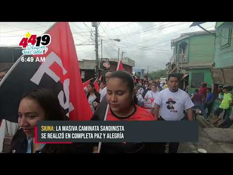 ¡Siempre más allá! Nandaime, Siuna Y León realizan caminata por la paz - Nicaragua