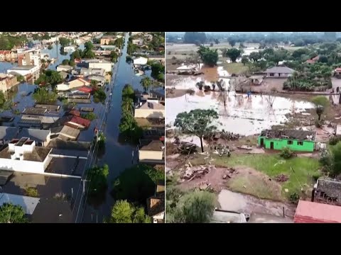 INUNDACIONES TRÁGICAS EN BRASIL: ciudades bajo el agua, muertos y más de 100 desaparecidos