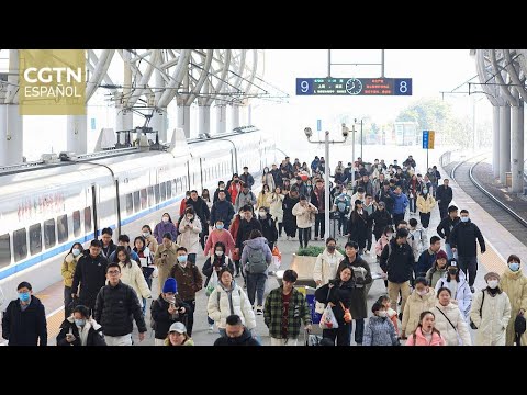 Aumentan los desplazamientos de pasajeros en China durante las vacaciones de Año Nuevo