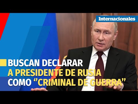 Congreso de EE.UU  busca declarar a Putin como “criminal de guerra”