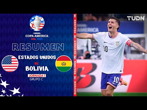 Resumen y goles | Estados Unidos vs Bolivia | Copa América 2024 - J1 | TUDN