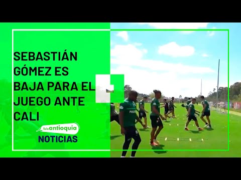 Sebastián Gómez es baja para el juego ante Cali - Teleantioquia Noticias