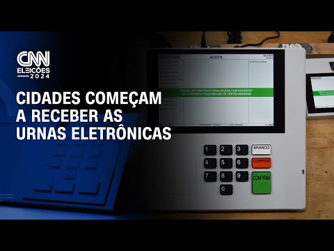 Cidades começam a receber as urnas eletrônicas | CNN PRIME TIME