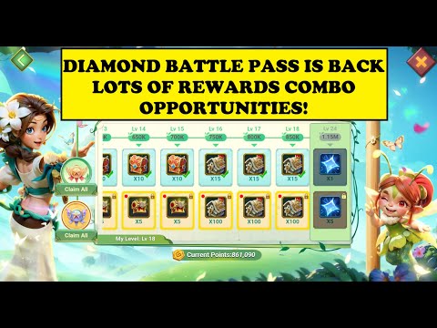 Lords Mobile - DIAMOND BATTLE PASS IS BACK - Combo Opportunity!