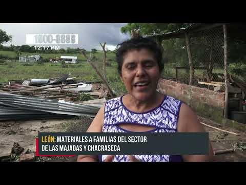 Gobierno brinda apoyo a las familias afectadas por tornado en León - Nicaragua