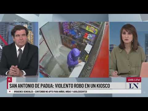 Violento robo en un kiosco de San Antonio de Padua; inseguridad en el conurbano