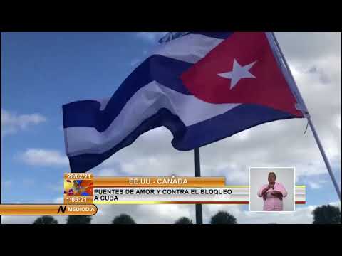 Puentes de Amor y en contra del bloqueo a Cuba