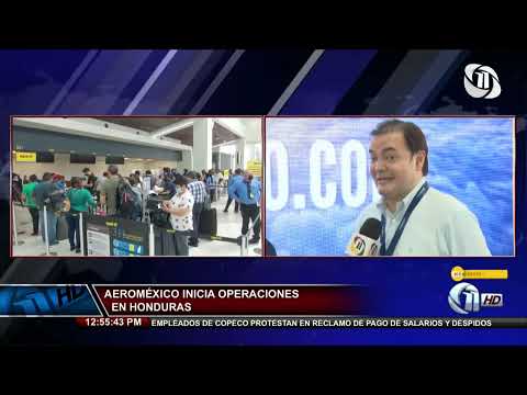 Once Noticias | Aeroméxico inicia operaciones en Honduras