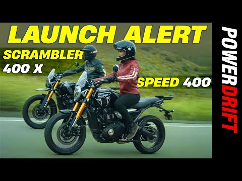 All-new Speed 400 and Scrambler 400X: First Look | Bajaj-Triumph's First Motorcycles | PowerDrift