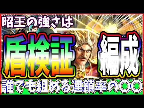 【キングダム 覇道⚔️】昭王の盾ゲージ検証🛡️と編成案をズバッとわかりやすく動画にしたお‼️