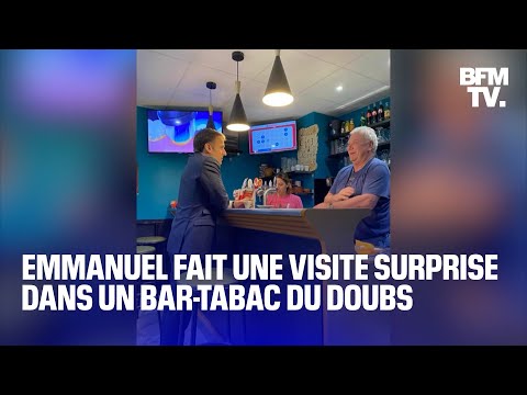 C'était inattendu: Marcel Gauffre réagit à la visite surprise d'Emmanuel Macron dans son bar-tabac