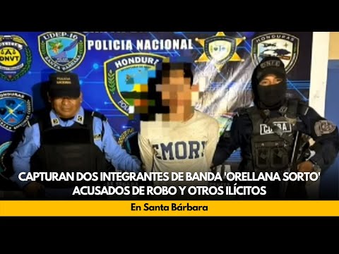 Capturan dos integrantes de banda 'Orellana Sorto' acusados de robo y otros ilícitos