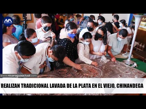Realizan tradicional lavada de la plata en El Viejo, Chinandega