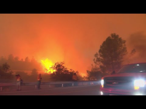 Californians evacuate after fire quickly spreads