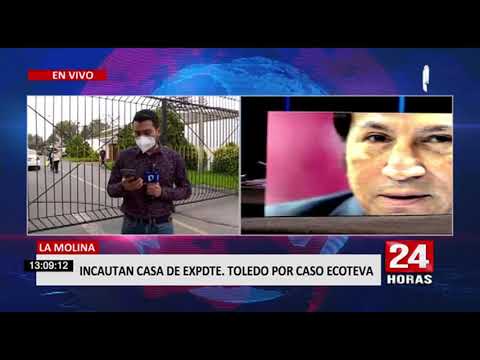 Alejandro Toledo: continúan diligencias de incautación de vivienda del expresidente por caso Ecoteva