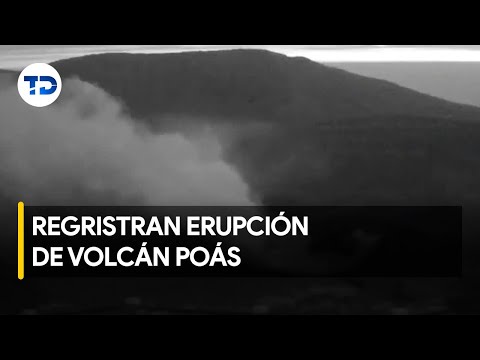 Continúa la actividad eruptiva del volcán Poás