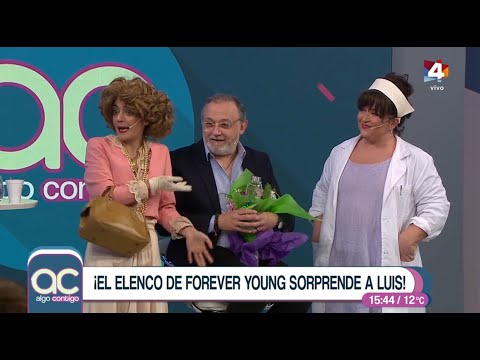 Algo Contigo - El elenco de Forever Young irrumpió en la mitad del programa y sorprendió a Luis