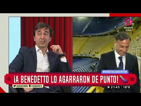 ¡A Benedetto lo agarraron de punto!