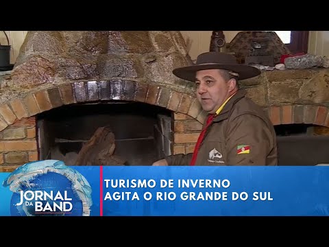 Frio atrai turistas para cidade congelante do Sul | Jornal da Band